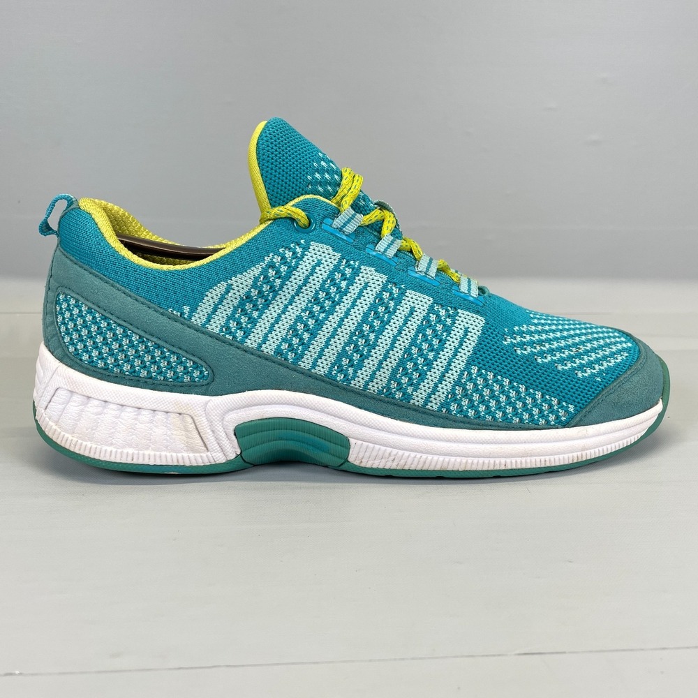 Orthofeet 986 Diabetic Shoes Womens Size 8.5B Blue Mesh Comfort Walking Sneakers